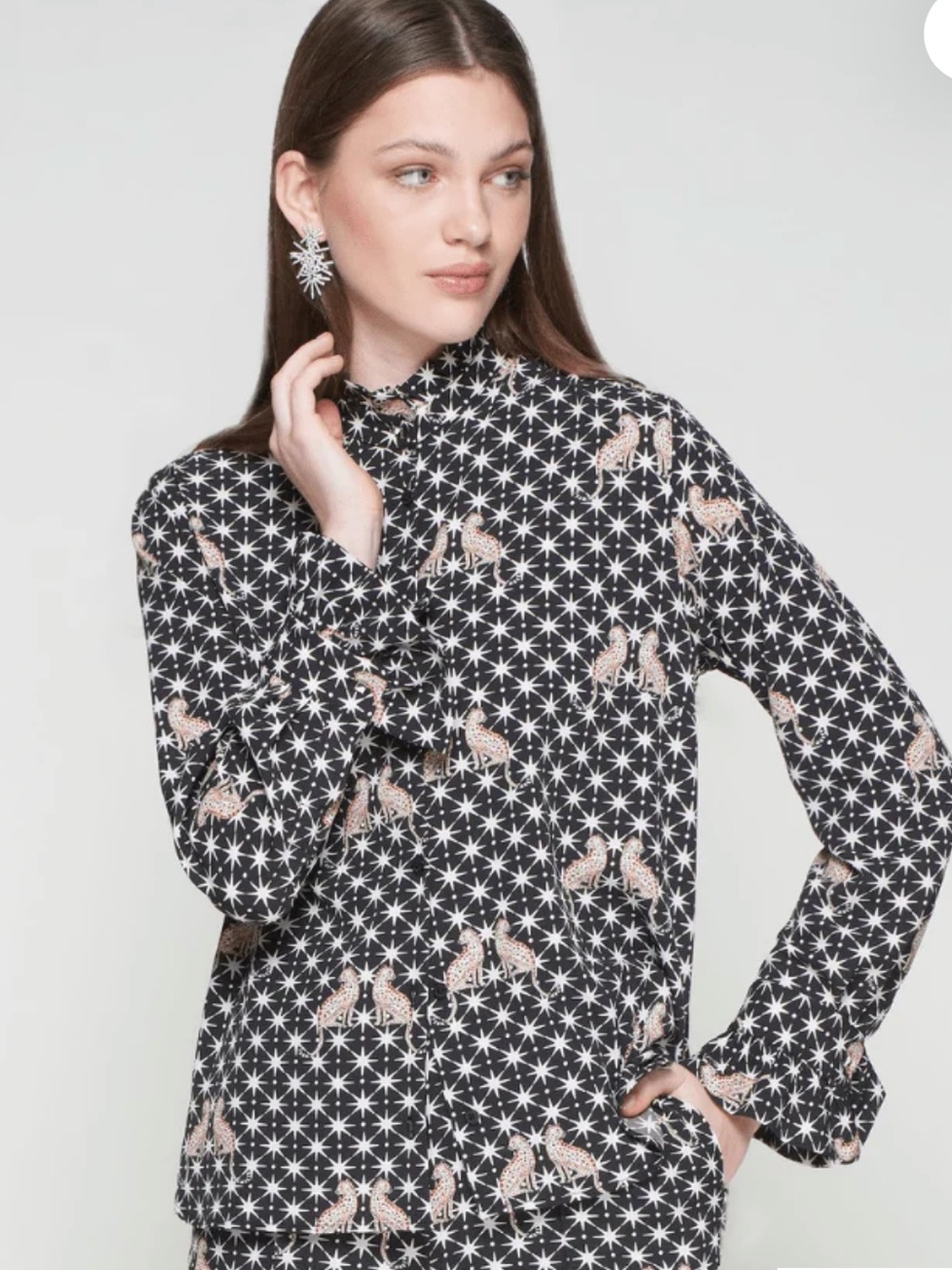 Black Leopard Star Shirt. Worn once.